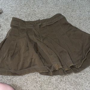 Small brown mini skirt